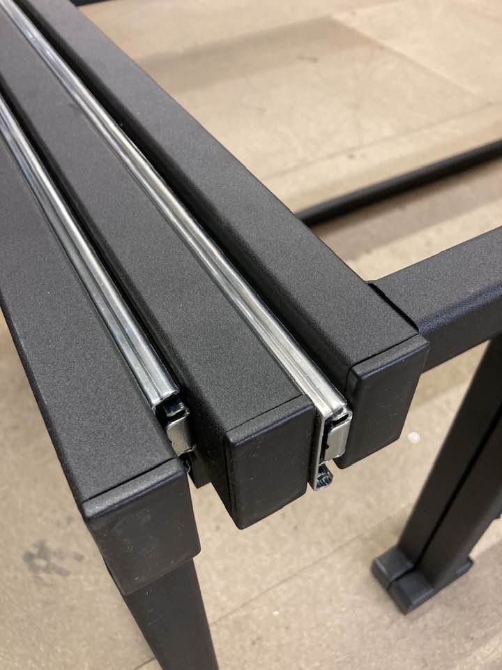Xplore Aluminium Superlight Bench Seat Pull Out Bed Frame for Camper Van Conversion Aluminium