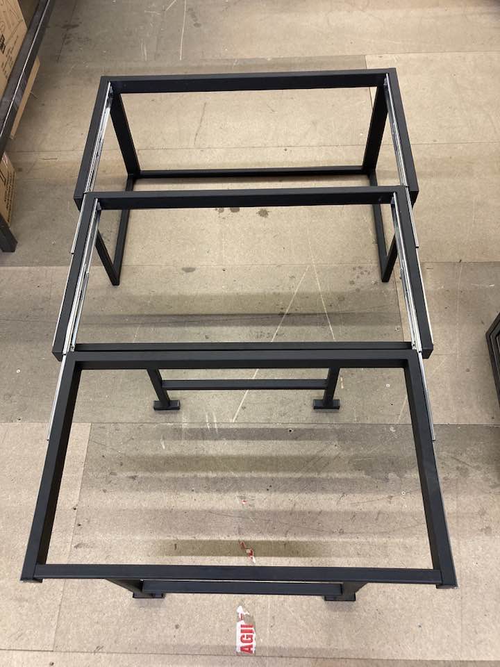Xplore Aluminium Superlight Bench Seat Pull Out Bed Frame for Camper Van Conversion Aluminium