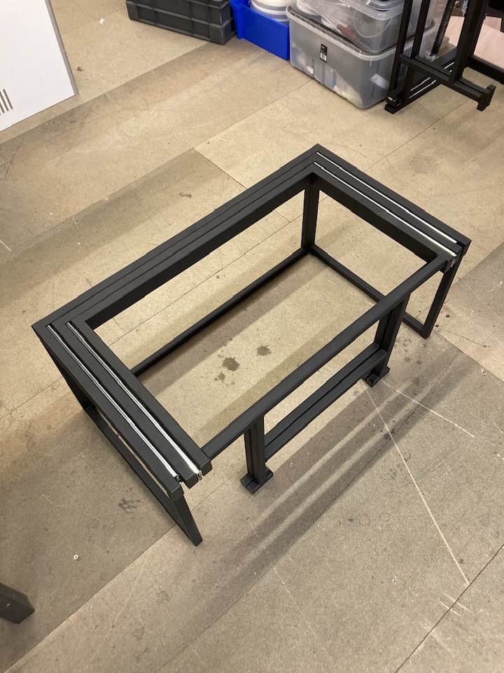 Xplore Aluminium Superlight Bench Seat Pull Out Bed Frame for Camper Van Conversion Aluminium