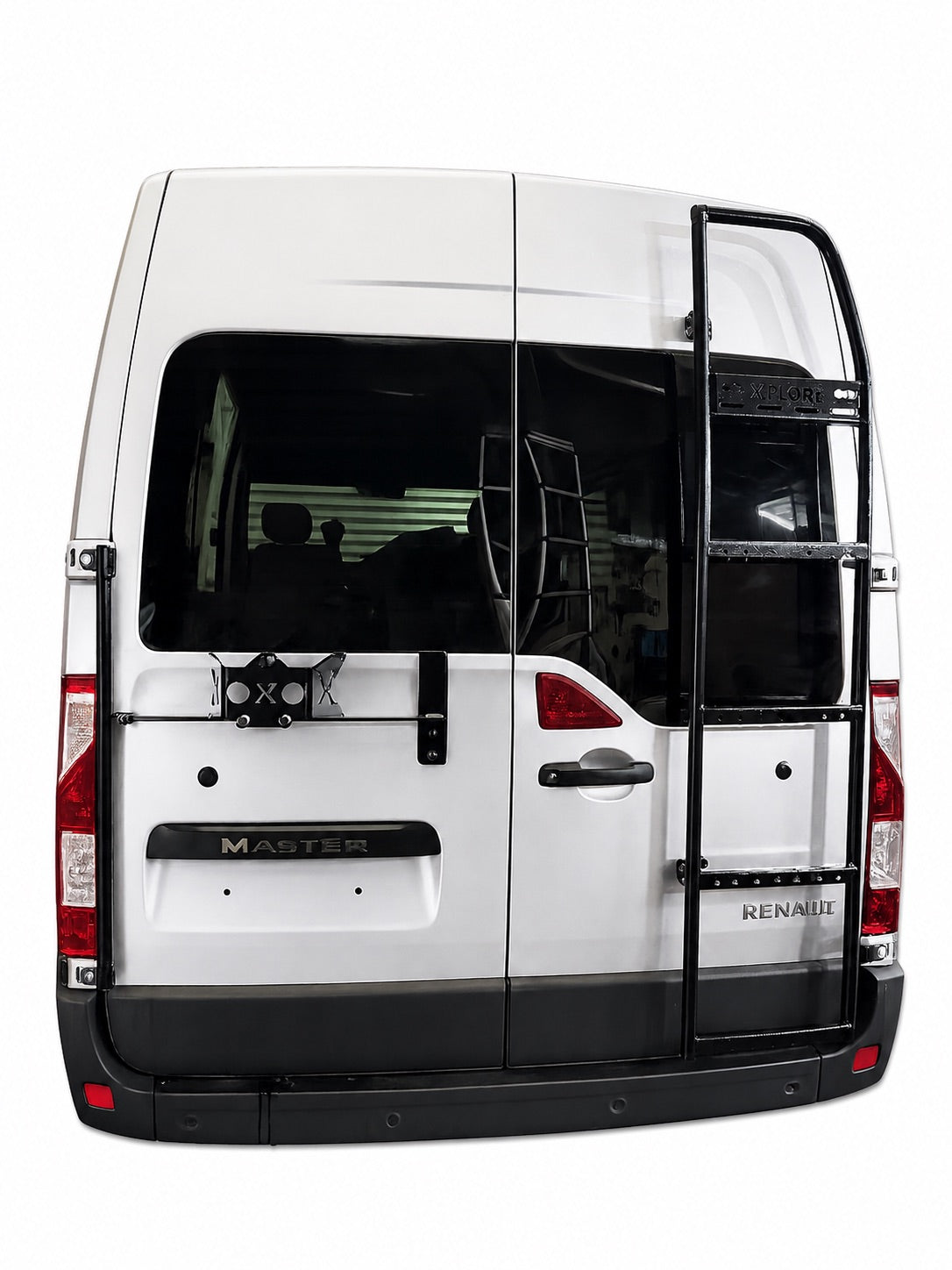 Mild Steel Xplore Rear Door Spare Wheel Carrier - Renault Master/ Vauxhall Movano/ Nissan NV400