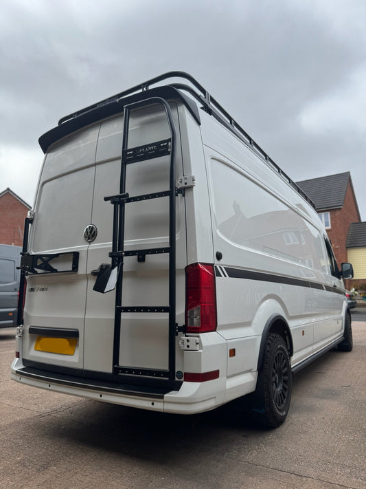 Xplore Campers Rear Door Ladder - Mercedes Sprinter / VW Crafter / MAN TGE Mild Steel