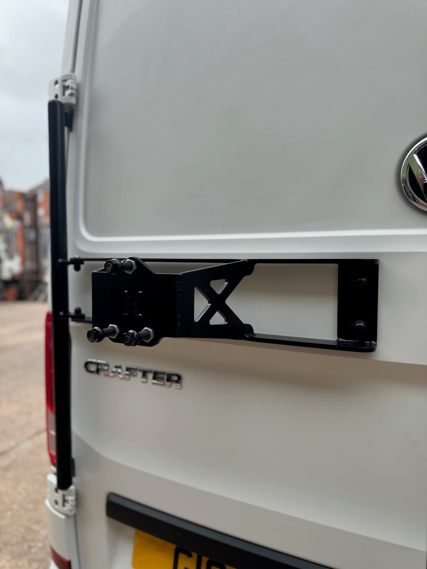 Xplore Campers Rear Door Spare Wheel Carrier - Mercedes Sprinter / VW Crafter / MAN TGE - Aluminium
