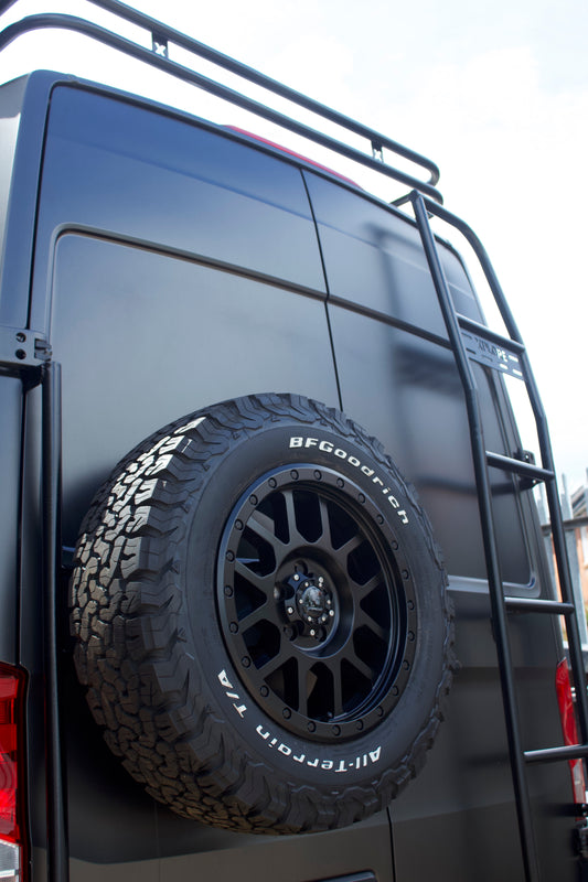 Xplore Campers -Safari Overland Roof Rack / Ladder / Wheel Carrier bundle - Aluminium