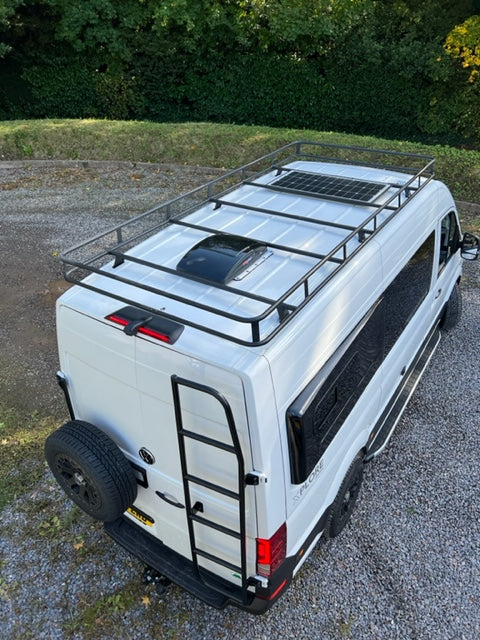 Xplore Campers -Safari Overland Roof Rack / Ladder / Wheel Carrier bundle - Aluminium