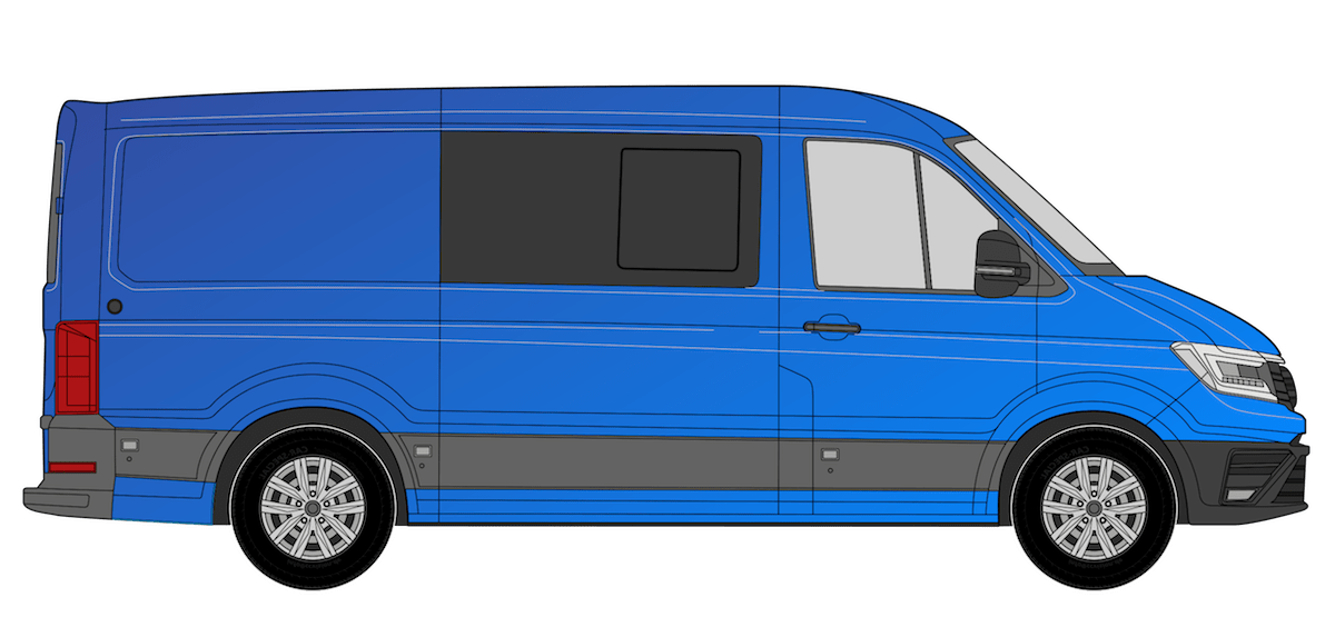 VW Crafter/ MAN TGE Side Window - Including installation