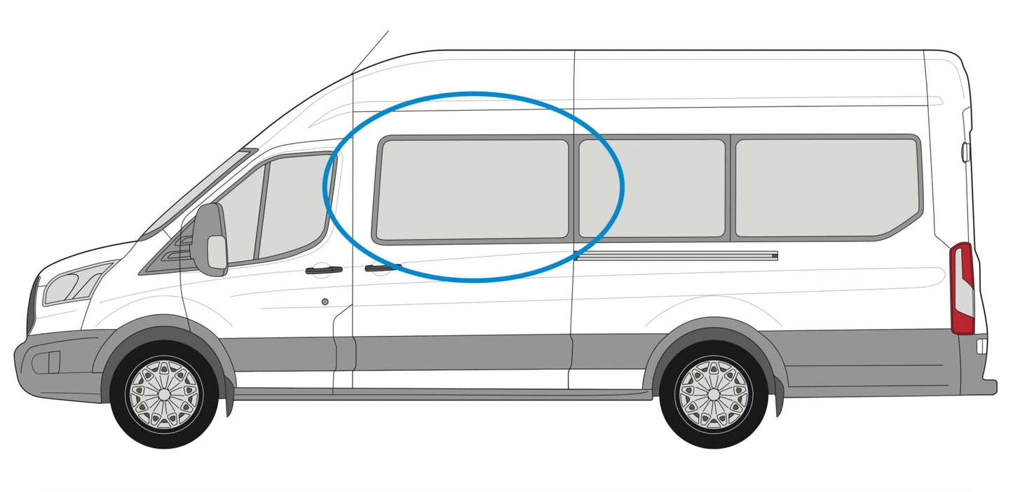 Ford Transit / Transit Custom Side Window - Including installation