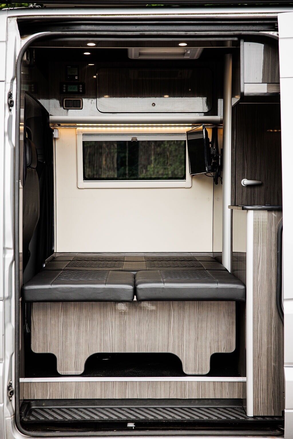 Xplore Campers Bench Seat Pull Out Bed Frame for Camper Van Conversion Mild Steel