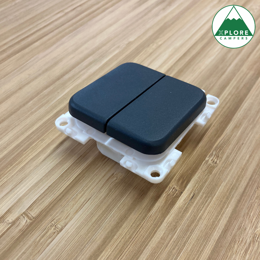 CBE Double Unipolar Switch Grey