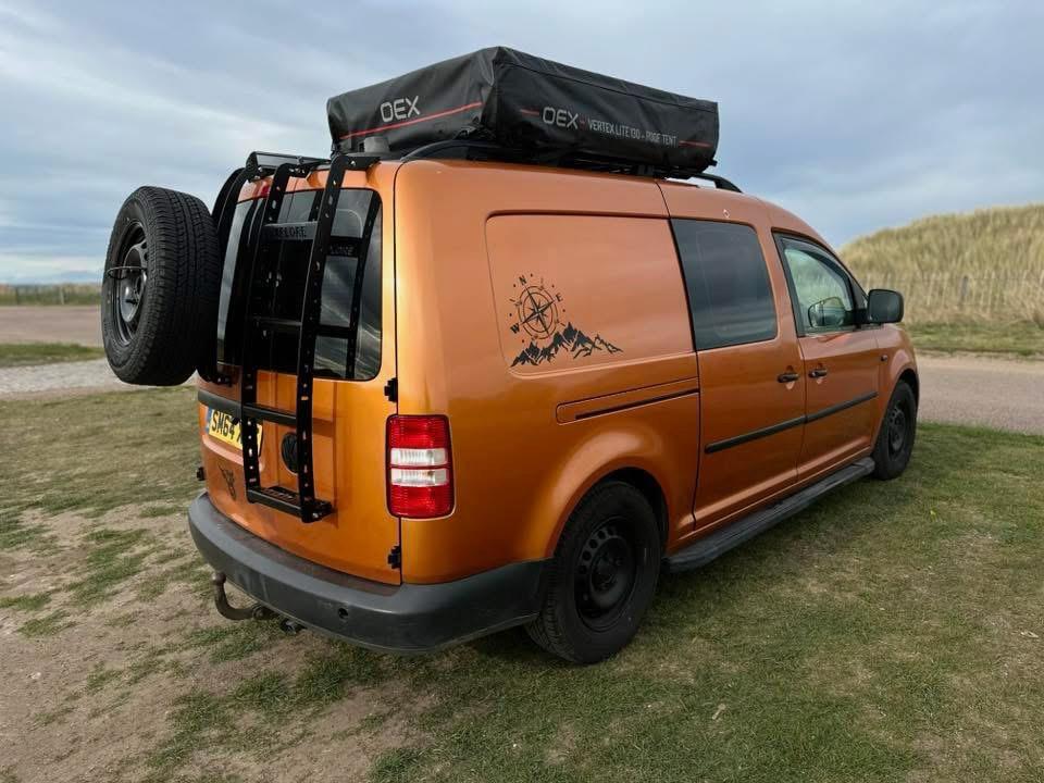Mild Steel Xplore Volkswagen Caddy Rear Door Ladder and Wheel carrier bundle