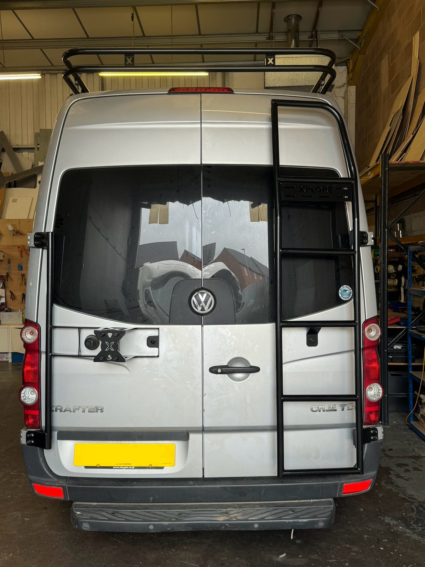 Xplore Campers -Safari Overland Roof Rack / Ladder / Wheel Carrier bundle - Aluminium