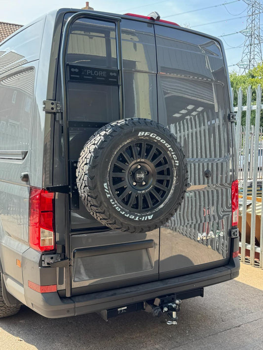 Xplore Rear Wheel Carrier/Ladder Combo - Sprinter / VW Crafter / MAN TGE