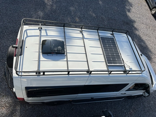 Xplore Campers -Safari Overland Roof Rack / Ladder / Wheel Carrier bundle - Aluminium