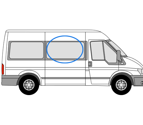 Ford Transit / Transit Custom Side Window - Including installation