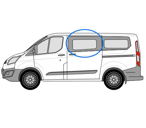Ford Transit / Transit Custom Side Window - Including installation